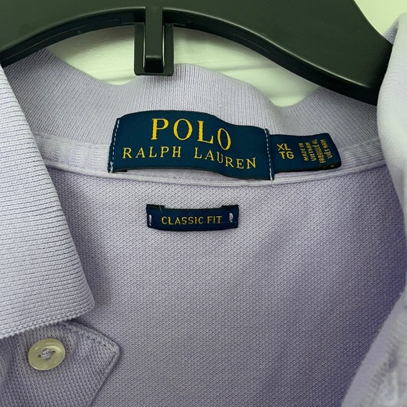 purple polo ralph lauren collared shirt - Picture 3 of 3